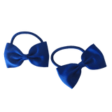 Bowtie Hair Tie (2pc) Blue