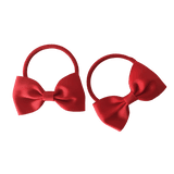 Bowtie Hair Tie (2pc) Red