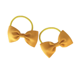 Bowtie Hair Tie (2pc)- Yellow