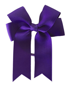 Simple Bow Hair Tie Purple