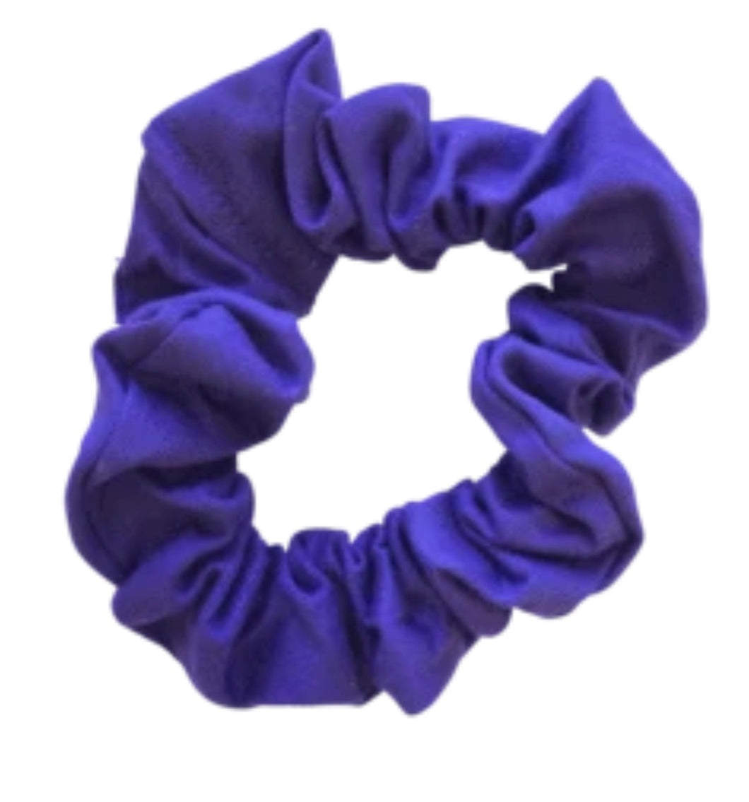 Purple scrunchie